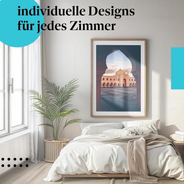 Schlafzimmer Deko: "Moschee" Poster: Orientalisches Flair - ein faszinierendes Motiv.