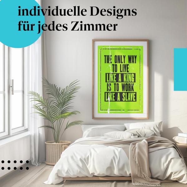 Schlafzimmer Deko: Erfolg mit "Motivation" Poster