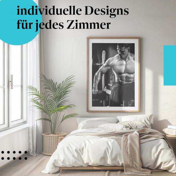 Schlafzimmer Deko: "Fitness" Poster: Motivation & Inspiration für Ihr Training.