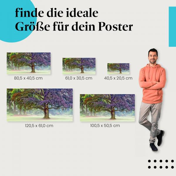 Mystischer Baum im Nebel Poster: Mystische Landschaft!