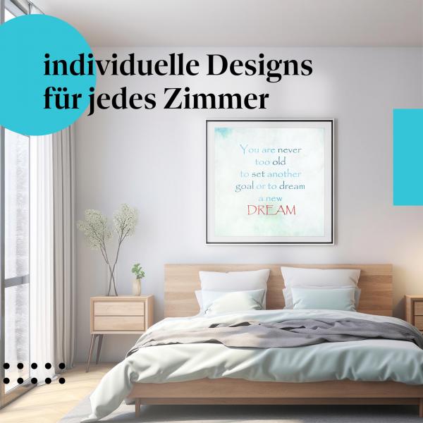 "Neue Ziele": Kunstdruck - Inspiration für mehr Mut & Lebensfreude.