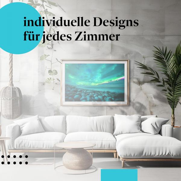 Schlafzimmer Deko: "Nordlichter" Poster: Die Magie der Natur - perfekt fürs Schlafzimmer.