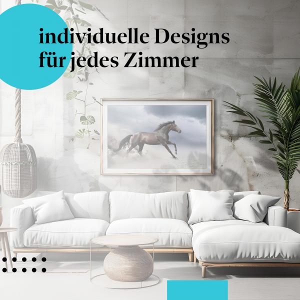 Schlafzimmer Deko: "Pferd" Poster: Eleganz & Dynamik - ein faszinierendes Motiv.