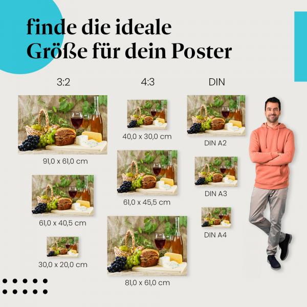 Rustikales Picknick Poster: Gemütlichkeit & Natur!