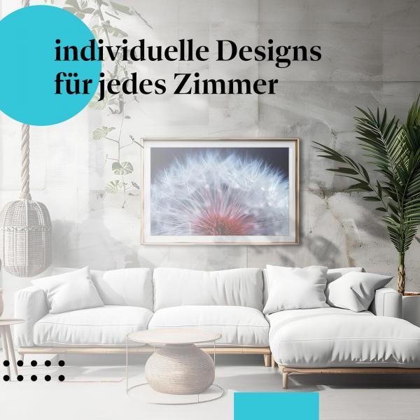 Schlafzimmer Deko: "Pusteblume" Poster: Naturfotografie für Ihr Schlafzimmer.