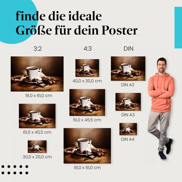 Heiße Schokolade Poster: Winterliche Genussmomente - jetzt bestellen!