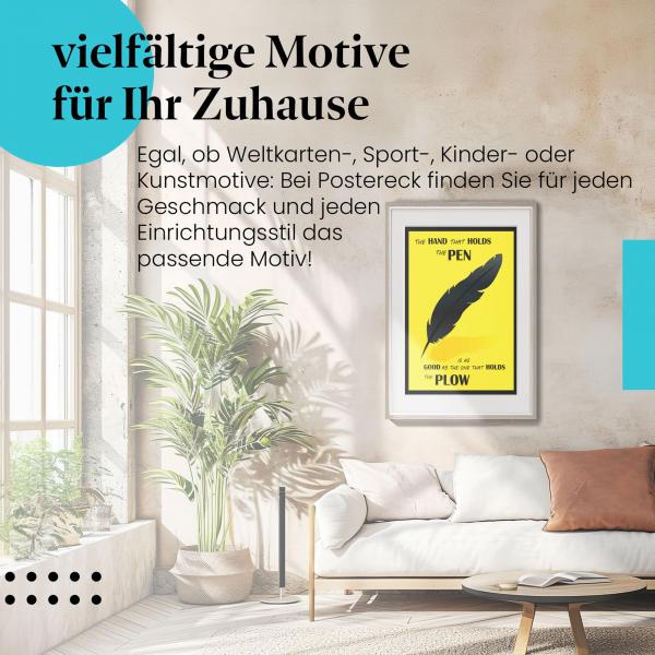 Stylisches Leinwandbild: Die Macht der Worte: Schreiben als wertvolle Fähigkeit.