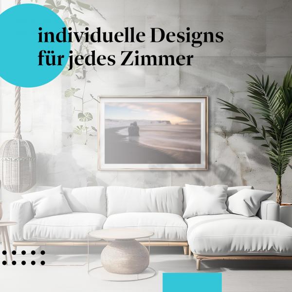 Schlafzimmer Deko: "Island" Poster - Die raue Schönheit des Nordens.