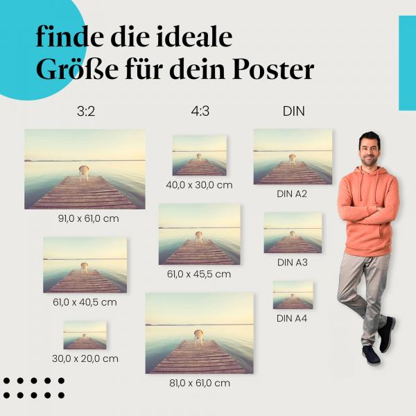 "Entspannung am See": Poster - Ruhe & Natur