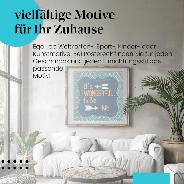 "Ich bin wundervoll": Poster - Motivation & Selbstliebe!