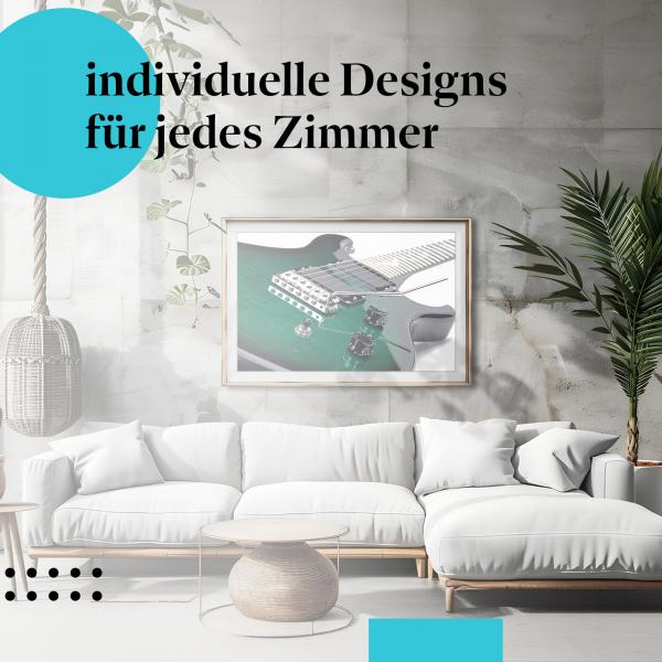 Schlafzimmer Deko: Musik mit "E-Gitarre" Poster