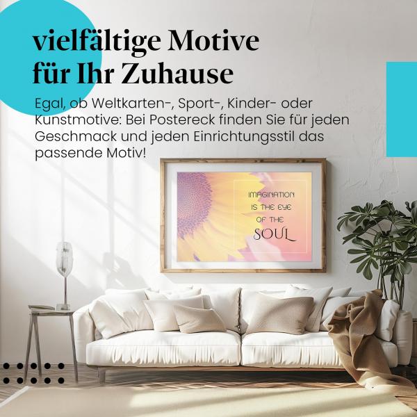 Leinwandbild Sonnenblume: Lebensfreude & Kreativität!