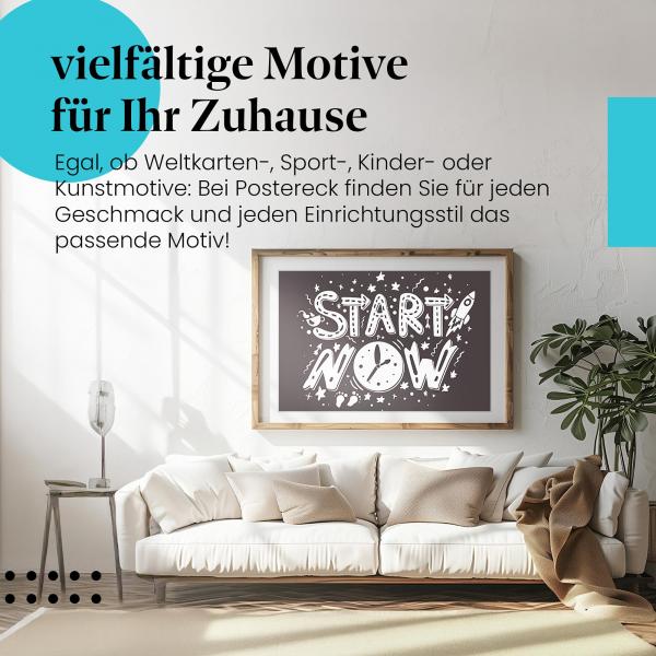 Leinwandbild "Start Now": Motivation & Tatendrang - ein Aufruf zum Handeln!