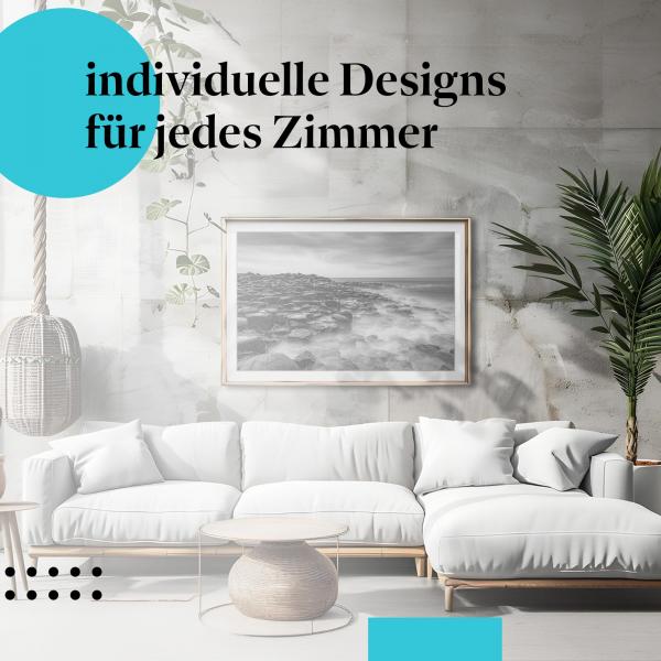 Schlafzimmer Deko: "Meer & Felsen" Poster: Die Kraft der Natur - ein beeindruckendes Motiv.