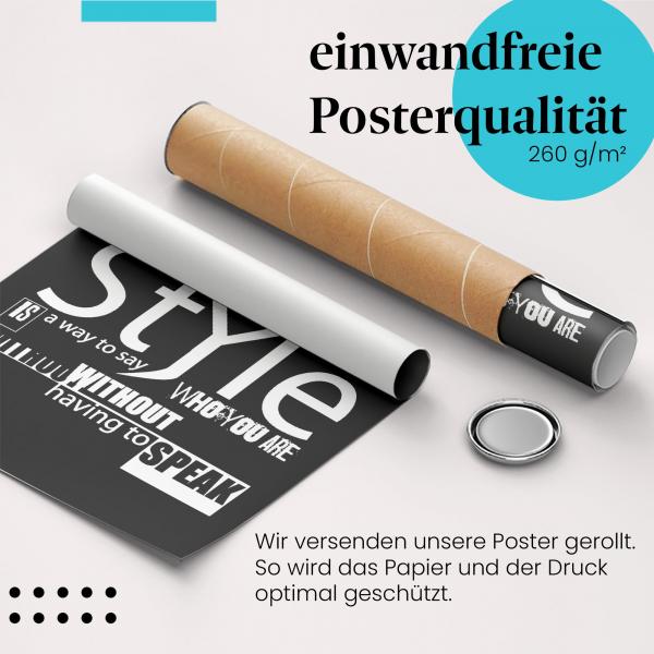 Gerolltes Poster "Style", Mode.