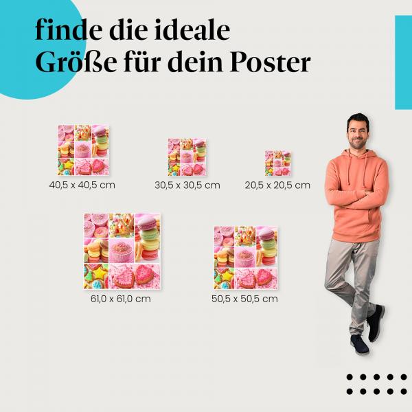 Cupcakes & Macarons Poster: Süße Verführung! Jetzt Postergröße wählen!