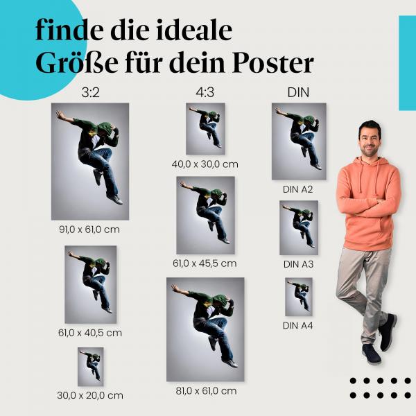 Tänzer Breakdance Poster: Coole Moves - jetzt bestellen!