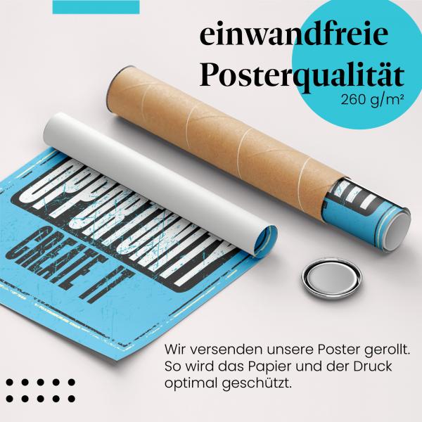 "Kniebeugen, Standards": Gerolltes Poster - tief, hoch.