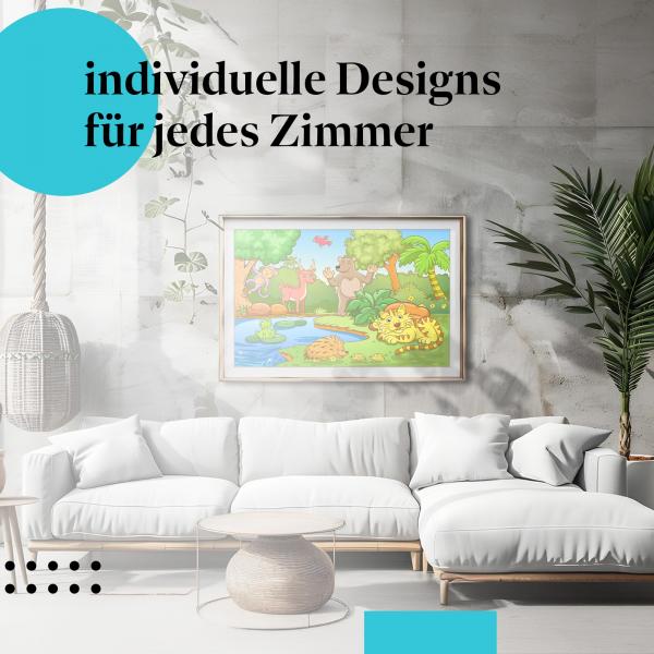 Schlafzimmer Deko: "Waldtiere" Poster: Ein fröhliches Motiv für kleine Abenteurer.