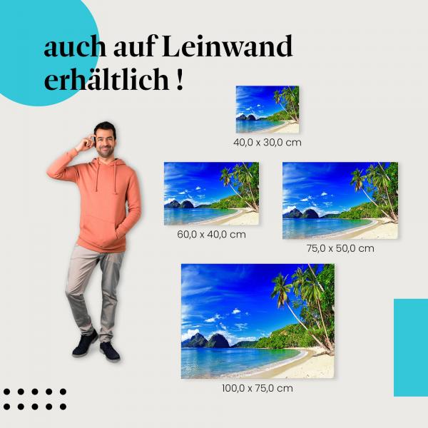 Leinwandbild "Tropischer Strand": Urlaub & Entspannung pur