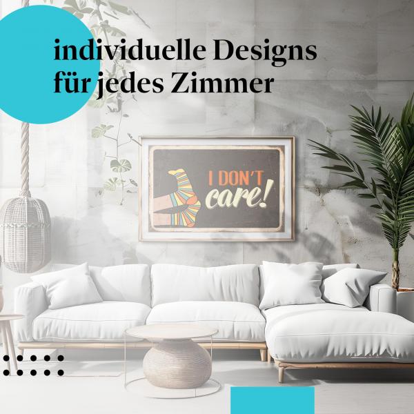 Schlafzimmer Deko: Humor mit "Socken" Poster