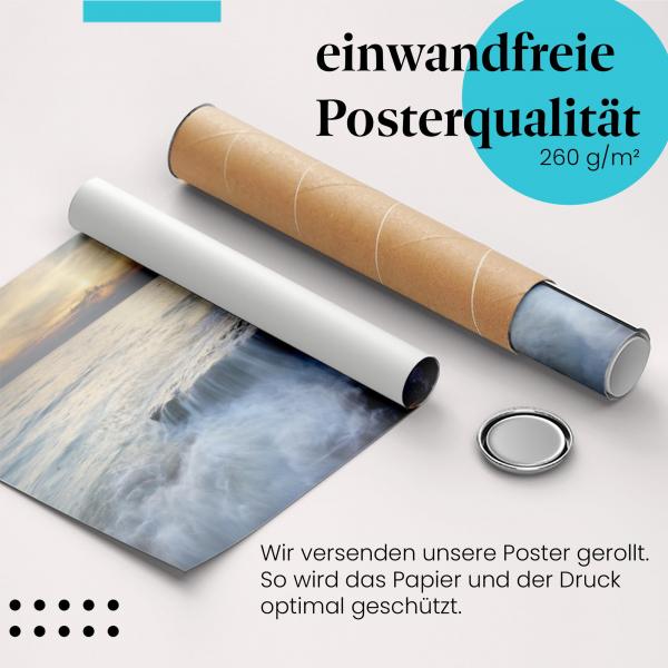 Gerolltes Poster "Totes Meer" - Landschaft & Stimmung, sicher verpackt.