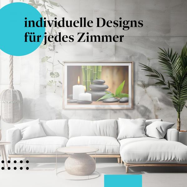 Schlafzimmer Deko: "Zen" Poster: Für eine harmonische Atmosphäre in Ihrem Zuhause.