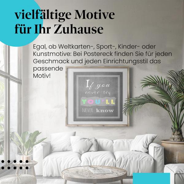 "Einfach machen!": Poster "Kreidetafel" - Motivation & Inspiration!