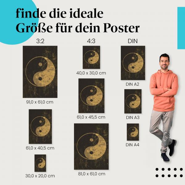 "Yin und Yang: Harmonie im Gleichgewicht": Poster - Dualität & Gleichgewicht