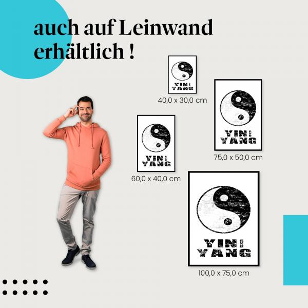 Leinwandbild "Yin Yang Symbol": Balance & Harmonie