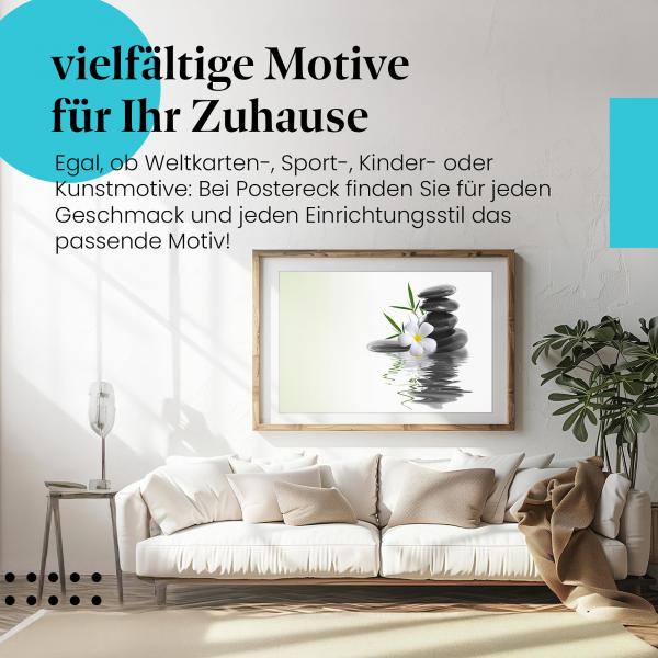 Leinwandbild "Zen-Steine": Ruhe & Ausgeglichenheit - perfekt für Ihr Zuhause.