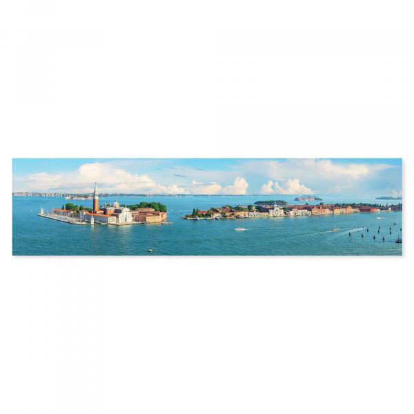 Panorama (aus der Luft): San Giorgio Maggiore & Giudecca (Venedig), Lagune.